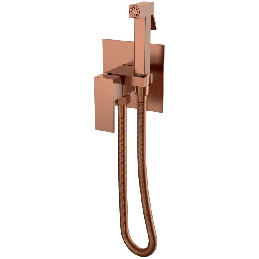 Смеситель Богеме (Boheme) гигиенический Qubic Copper Brushed 477-CB