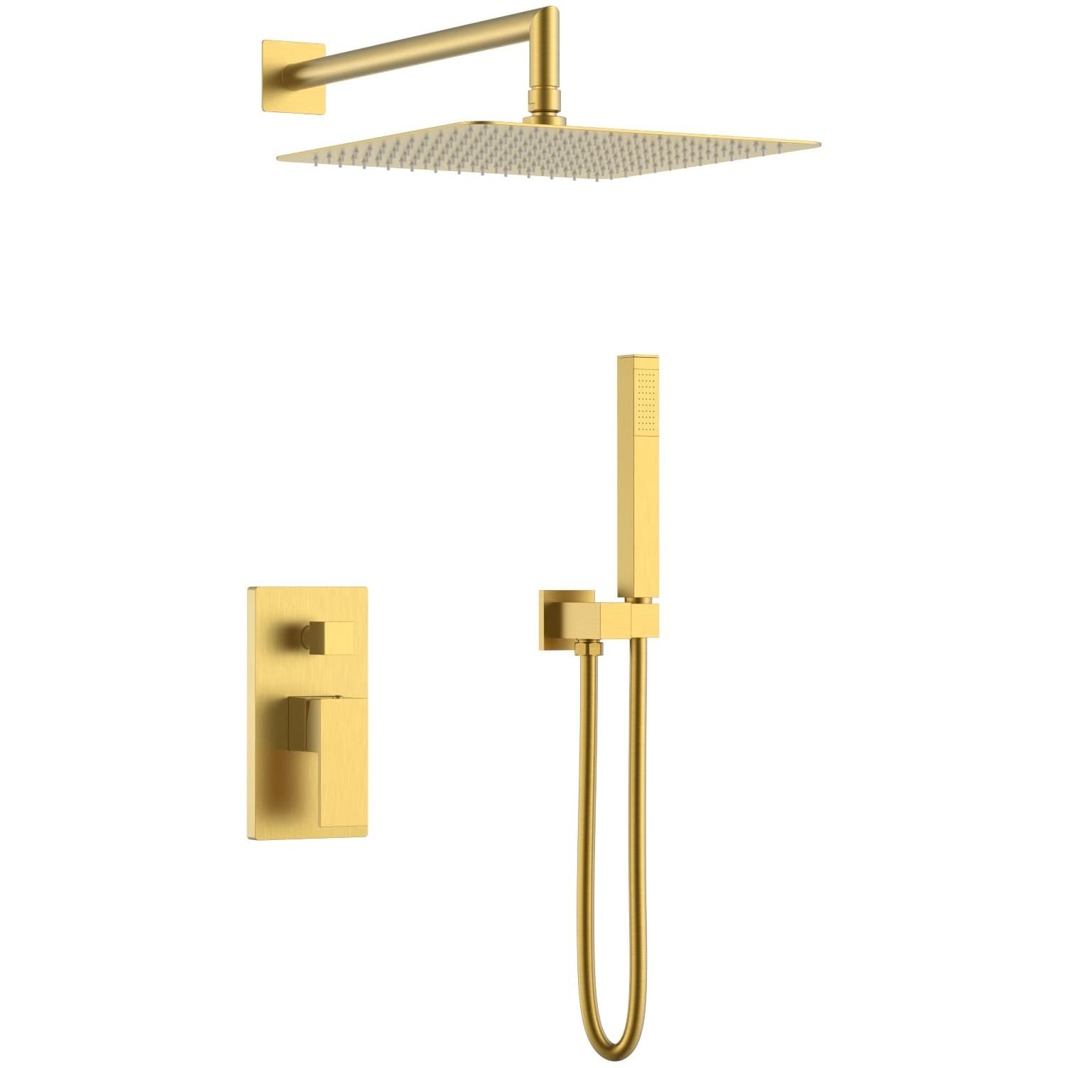 Смеситель Богеме (Boheme) встроенный для душаQubic Matt Gold 474-3-MG