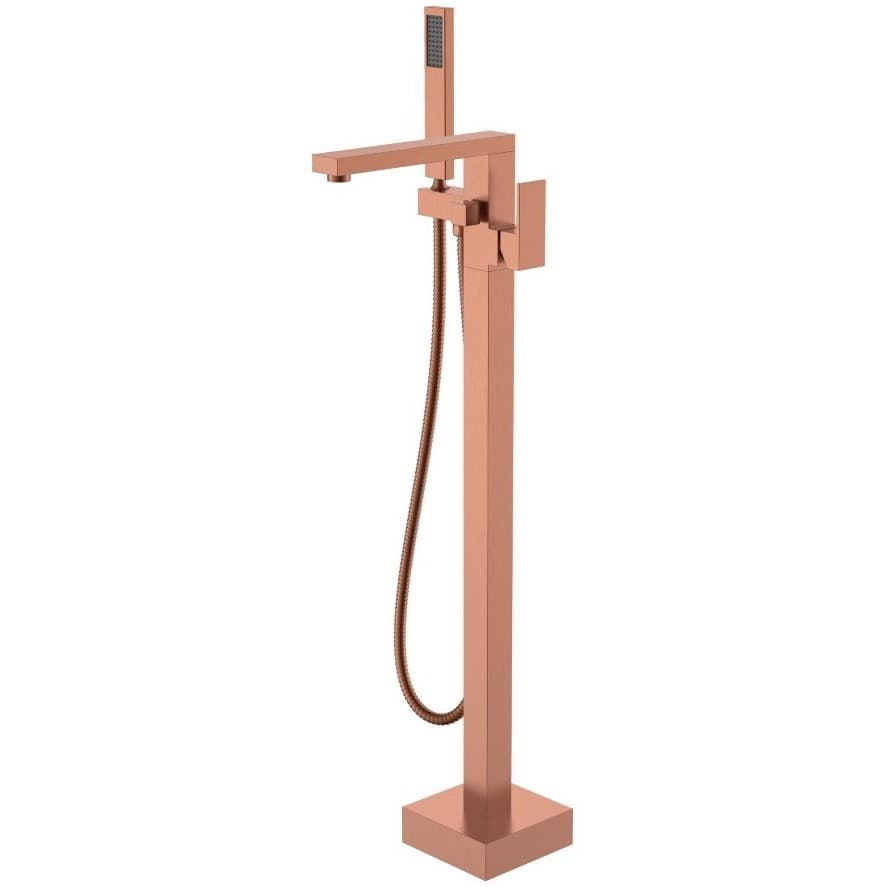 Смеситель для ванны Богеме (Boheme) напольный, Qubic Copper Brushed 479-CB