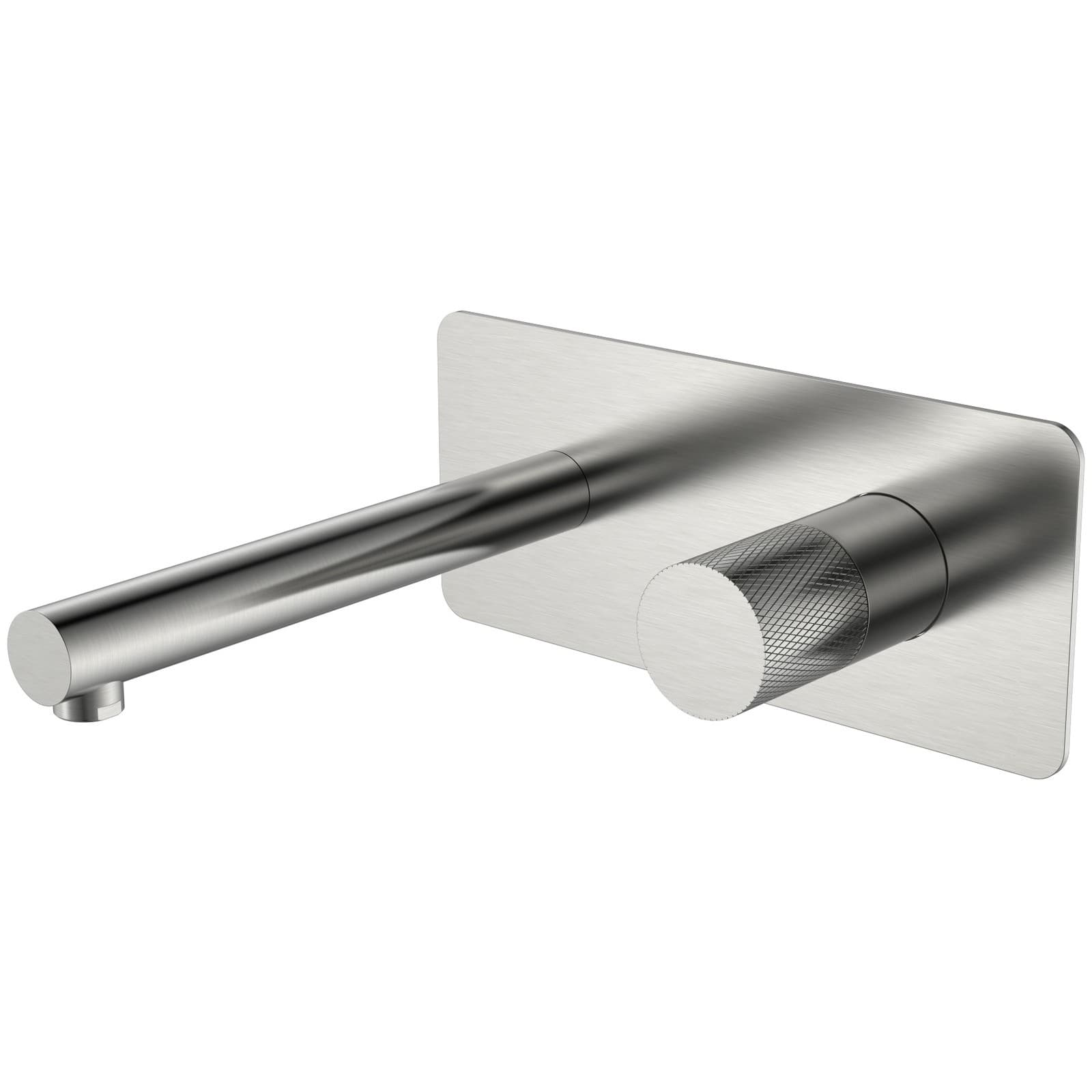 Смеситель для ванны Богеме (Boheme) Stick из стены Nikel Brush Touch 125-NB.2