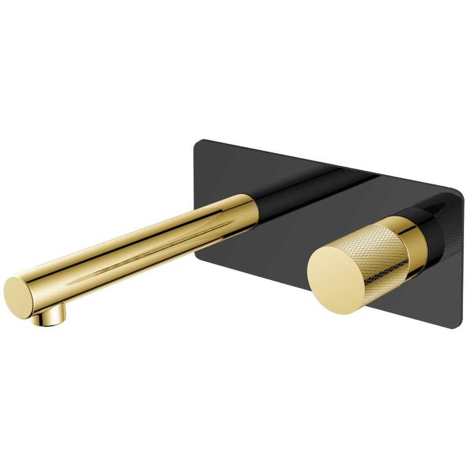 Смеситель для ванны Богеме (Boheme) Stick из стены Black Touch Gold 125-BG.2