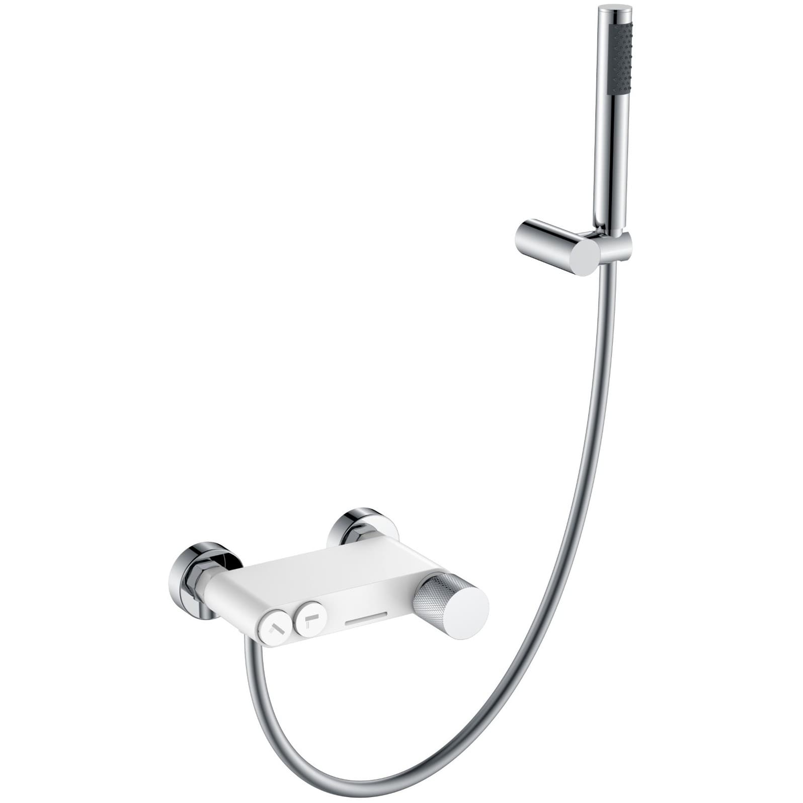 Смеситель Богеме (Boheme) Stick для ванны White Touch Chrome 123-WCR.2