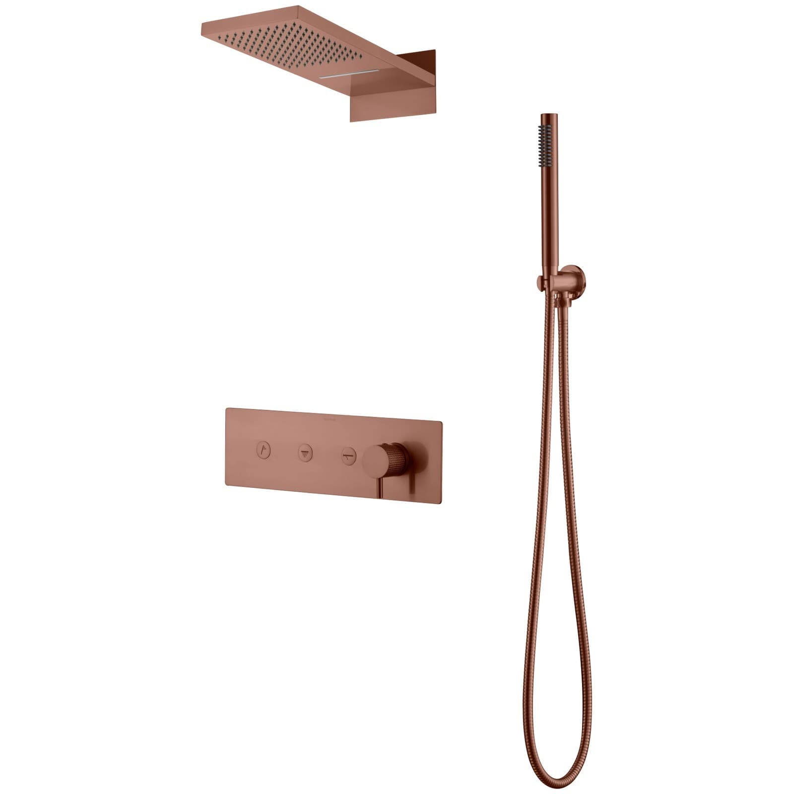 Встроенная душевая система Богеме (Boheme) Fusion, трехпозиционная Brushed Bronze 130-BRB