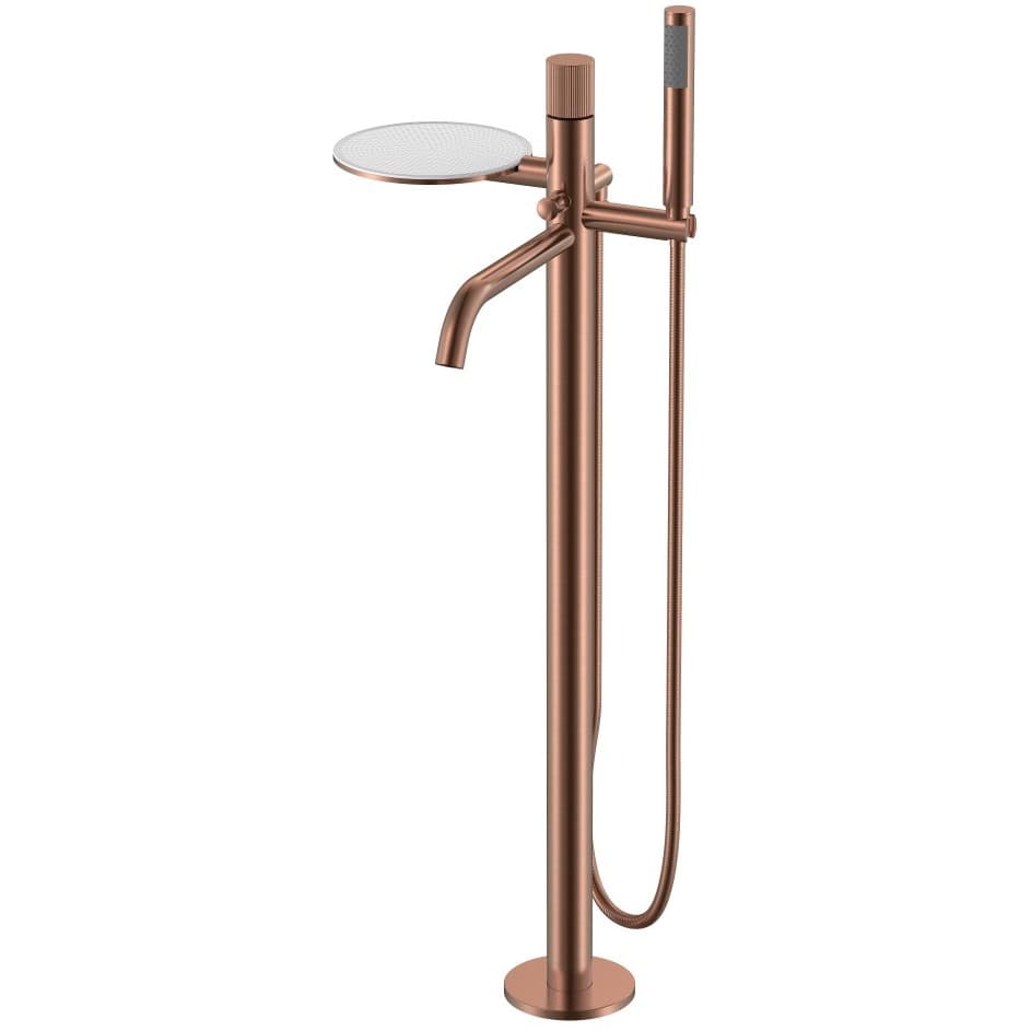 Смеситель для ванны Богеме (Boheme) Stick напольный Copper Brushed Linea 129-CB.3