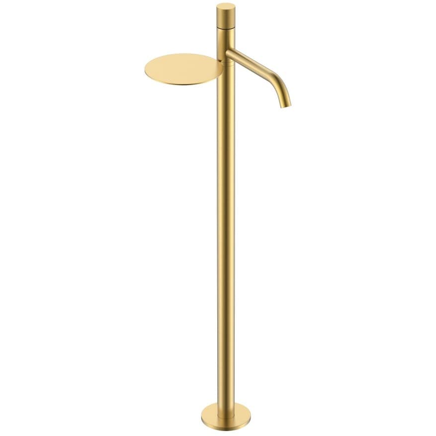 Смеситель Богеме (Boheme) Stick напольный для умыв. Matt Gold c ручкой Touch 120-MG.2