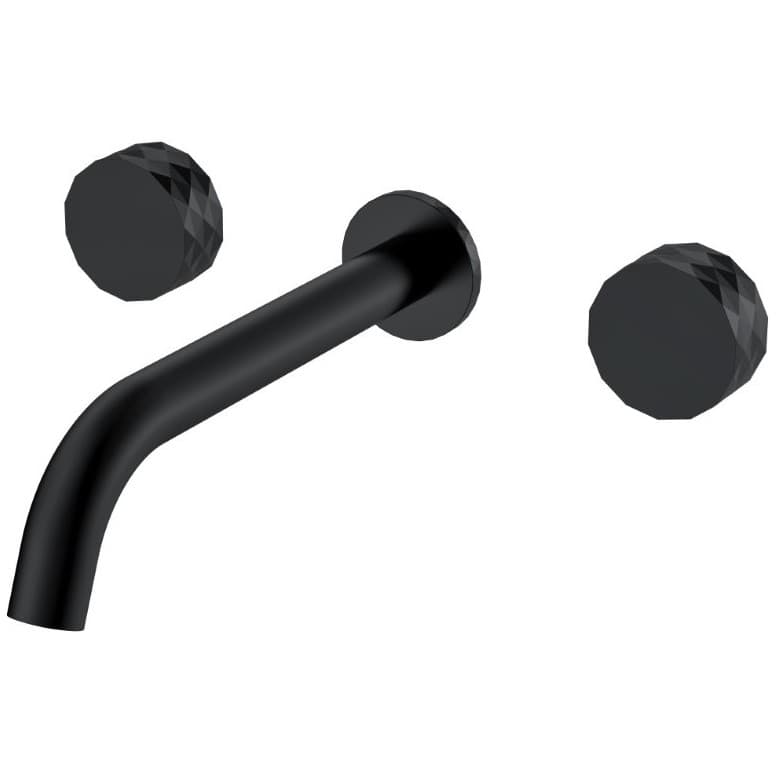 Смеситель для ванны Богеме (Boheme) из стены Stick Diamond на 3 отв. Black 152-2-B.1