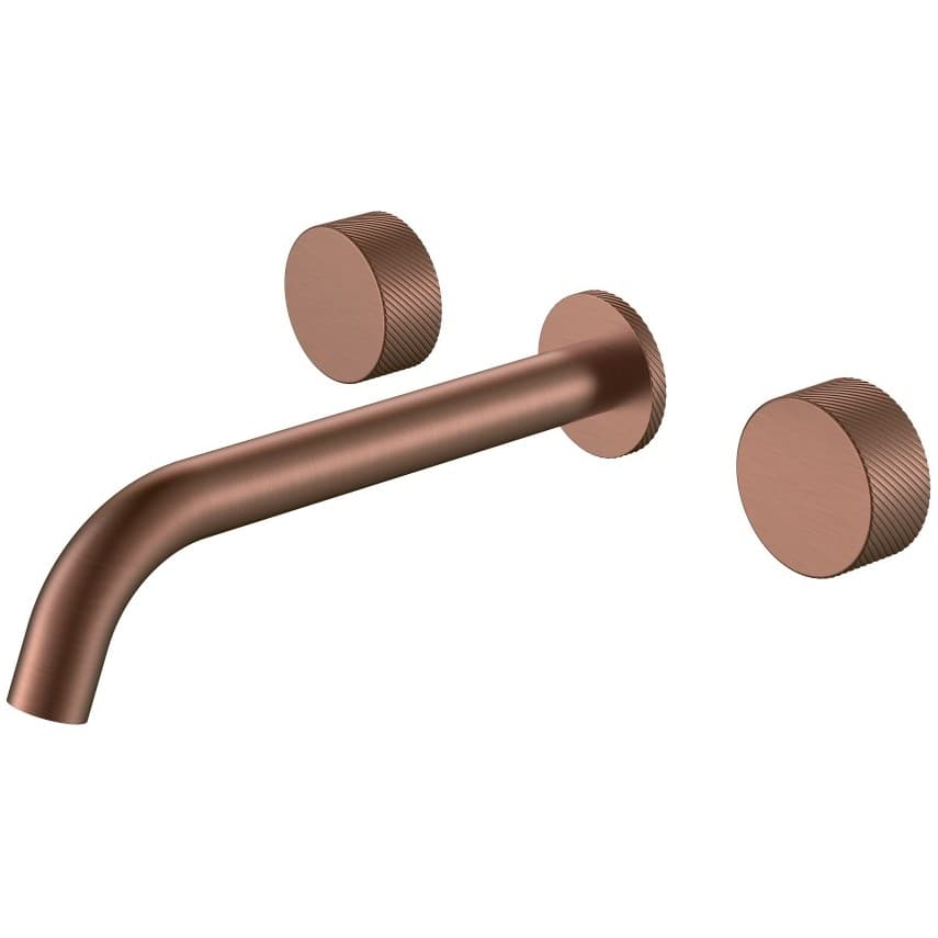Смеситель для ванны Богеме (Boheme) из стены Stick Spirale на 3 отв. Brushed Bronze 152-2-BRB.4