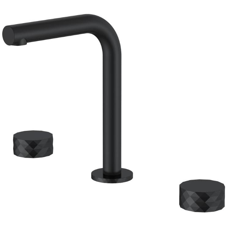 Смеситель для раковины Богеме (Boheme) на столешницу Stick Diamond на 3 отв. Black 152-B.1