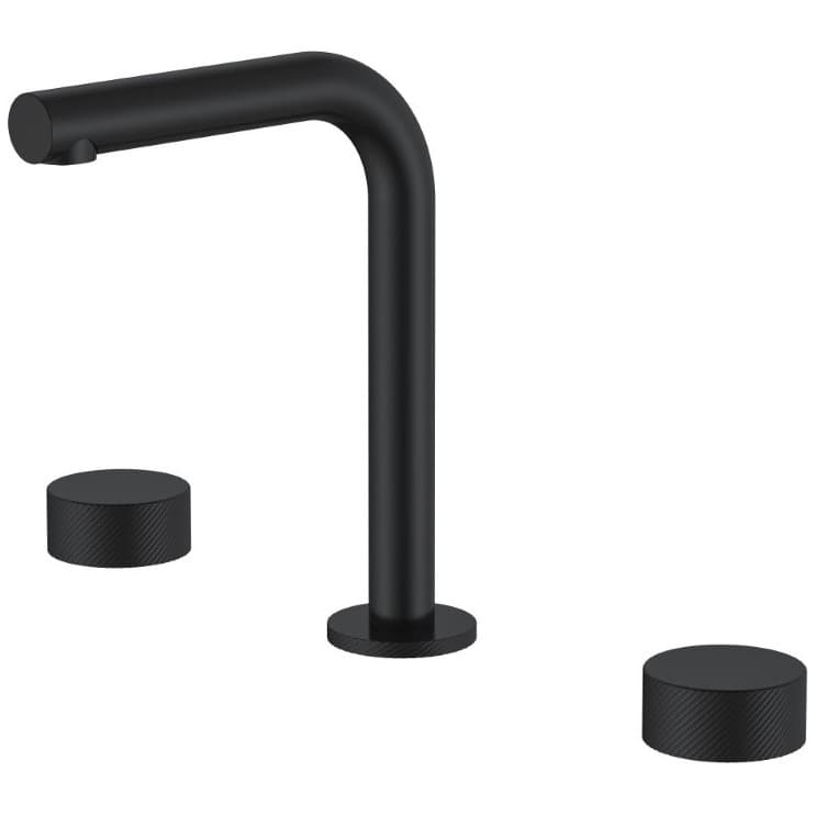 Смеситель для раковины Богеме (Boheme) на столешницу Stick Spirale на 3 отв. Black 152-B.4