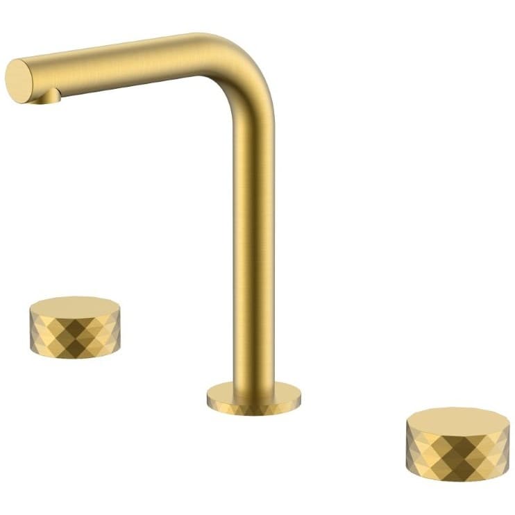 Смеситель для раковины Богеме (Boheme) на столешницу Stick Diamond на 3 отв. Matt Gold 152-MG.1