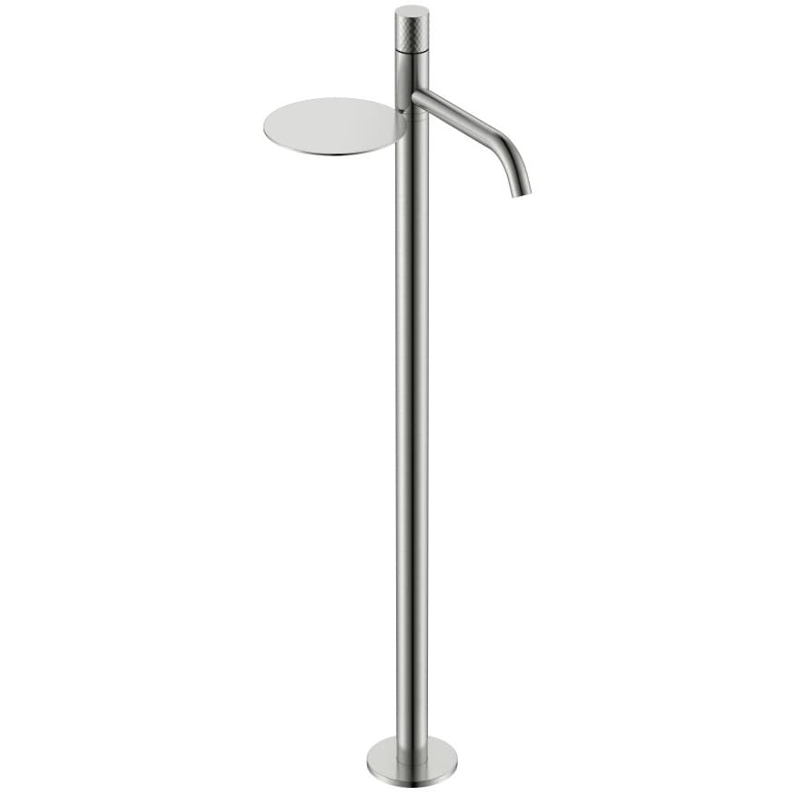 Смеситель Богеме (Boheme) Stick напольный для умыв. Nikel Brush с ручкой Diamond 120-NB