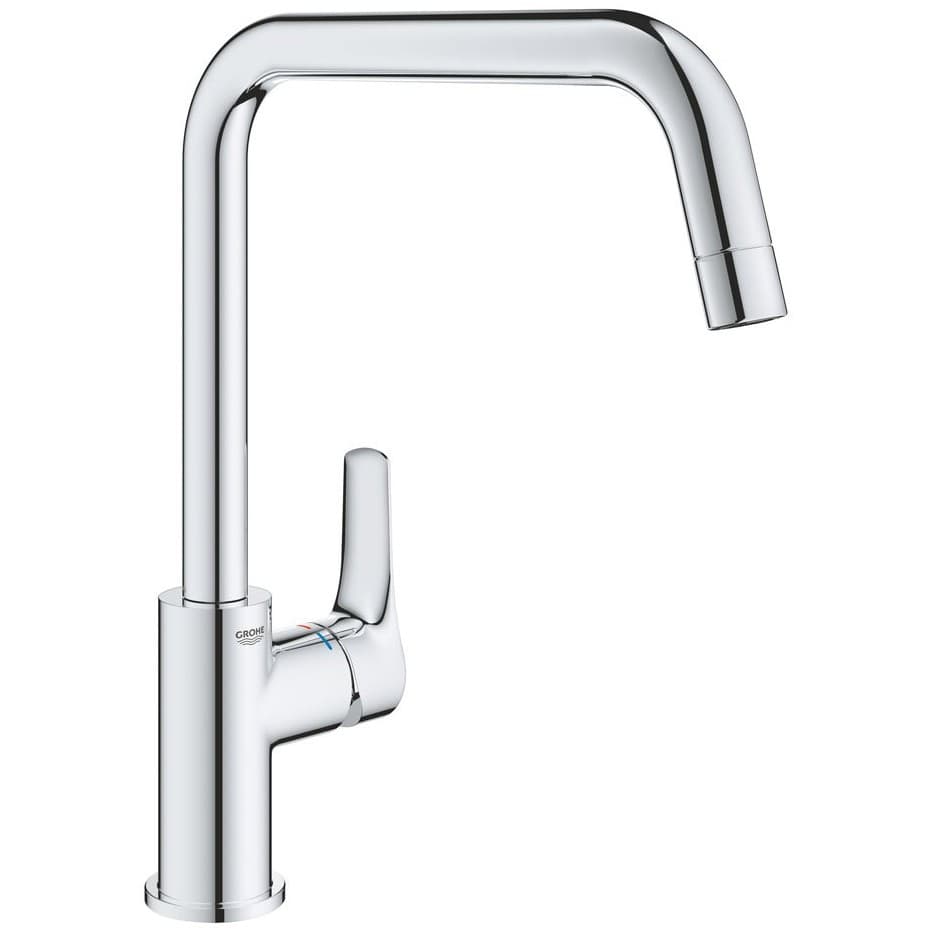 Смеситель для кухни Grohe (Гроэ) Eurosmart, высокий U-излив, хром 30567000