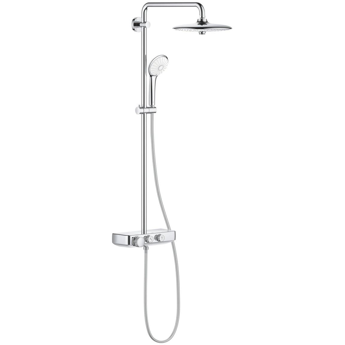 Душевая система с термостатом для настенного монтажа, Grohe (Гроэ) Euphoria SmartControl System 260, хром, (26509000)