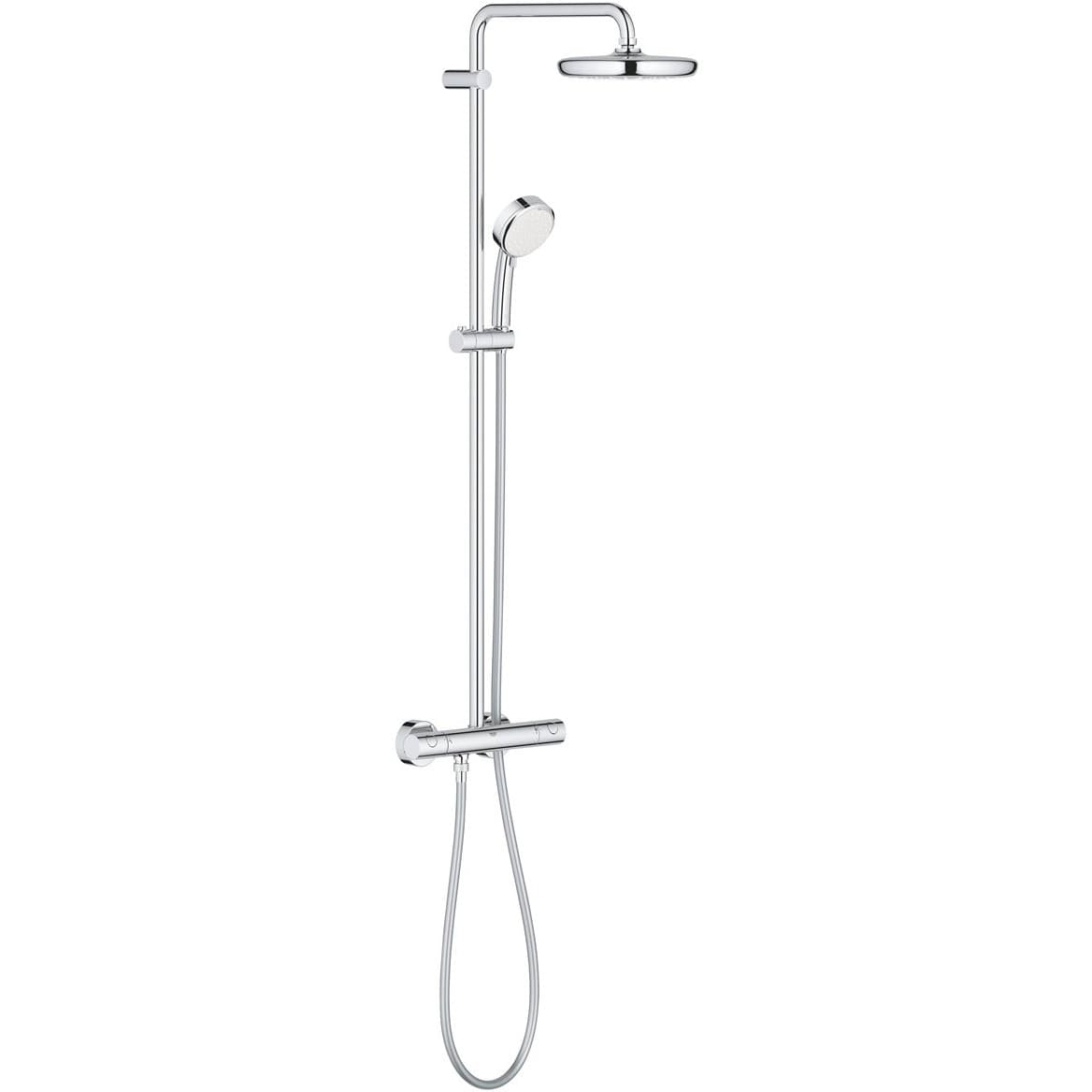 Душевая система с термостатом для настенного монтажа, Grohe (Гроэ) Tempesta Cosmopolitan System 210, хром, (27922001)
