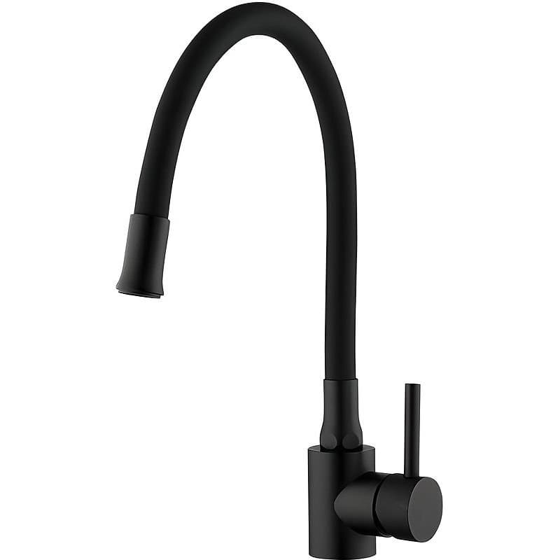 Смеситель для кухни с гибким, поворотным изливом Frap (Фрап) F40994-6 черный