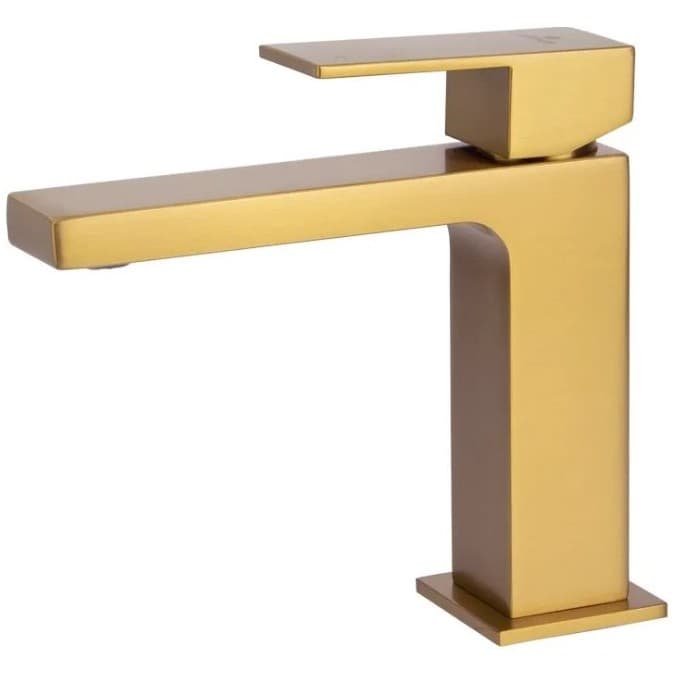 Смеситель для раковины Kaiser (Кайзер) Cube тюльпан, Brushed gold 01211-3