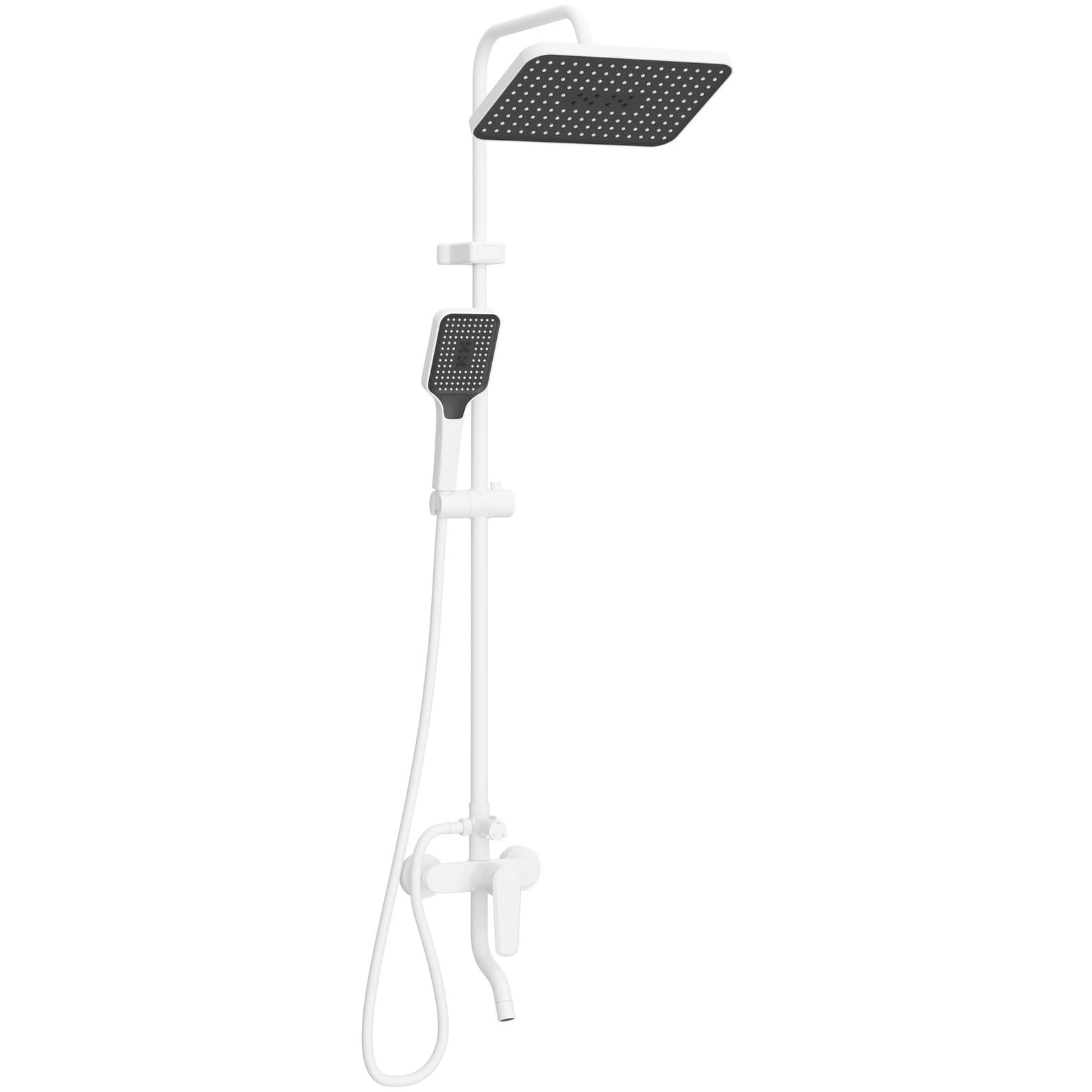 Душевая стойка Створки Киркенес S45175WH белая, Stworki