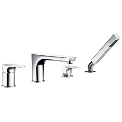 Смеситель на борт ванны, 4 отверстия Wasserkraft (Васеркрафт) Salm 2755 хром