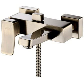 Смеситель для ванны с коротким изливом Wasserkraft (Васеркрафт) Exter 1601 бронза