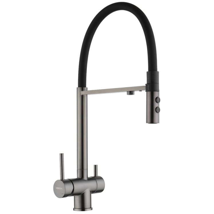 Смеситель для кухни с подключением к фильтру Fmark (Фмарк) FS1262-Q01, графит