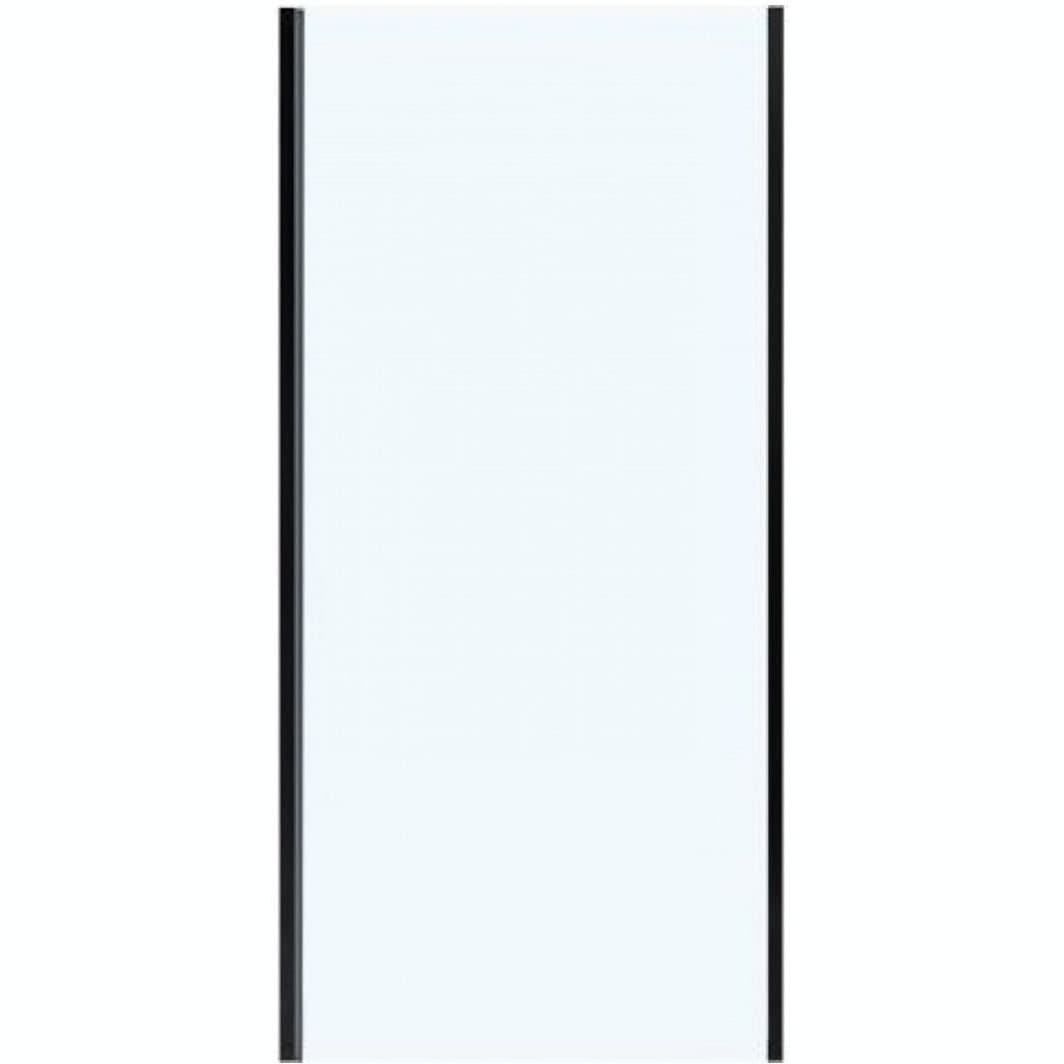 Боковая панель Vincea (Винчея) Slim Soft VSG-1SS100CLB, черный, стекло прозрачное