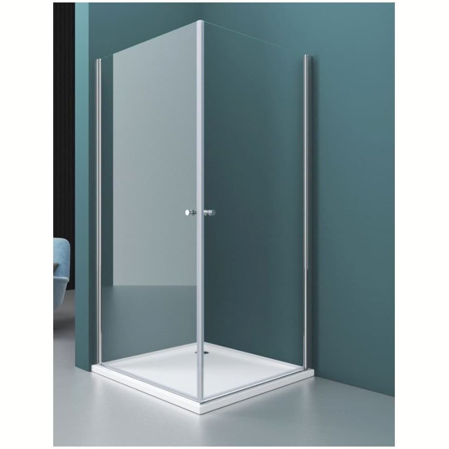 Душевой уголок BelBagno (Бельбагно) ETNA-AH-2-90/100-C-Cr хром, стекло прозрачное 6 мм (900х1950х1000)