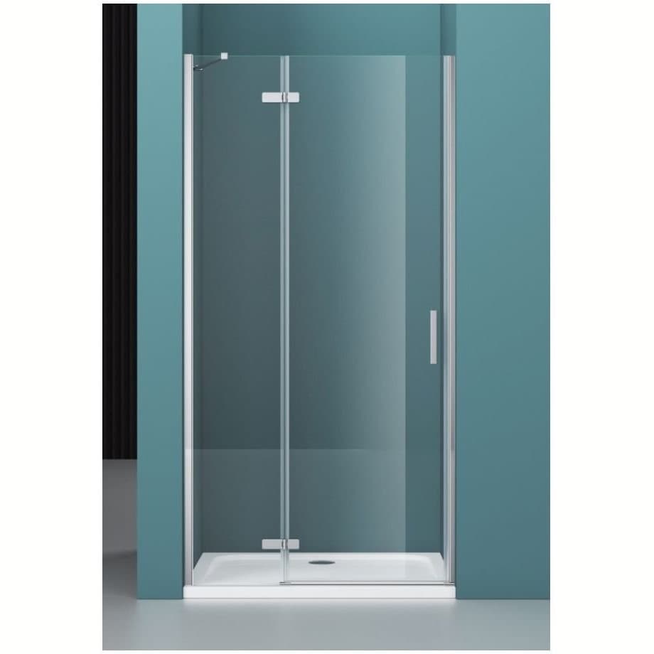 Душевая дверь BelBagno (Бельбагно) KRAFT-B-12-60/40-C-Cr-L хром, стекло прозрачное 6 мм (1950х1000)