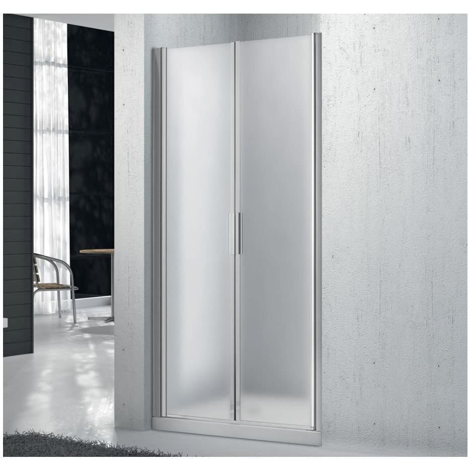 Душевая дверь BelBagno (Бельбагно) SELA-B-2-90-P-Cr хром, стекло рифленое 5 мм (1900х900)