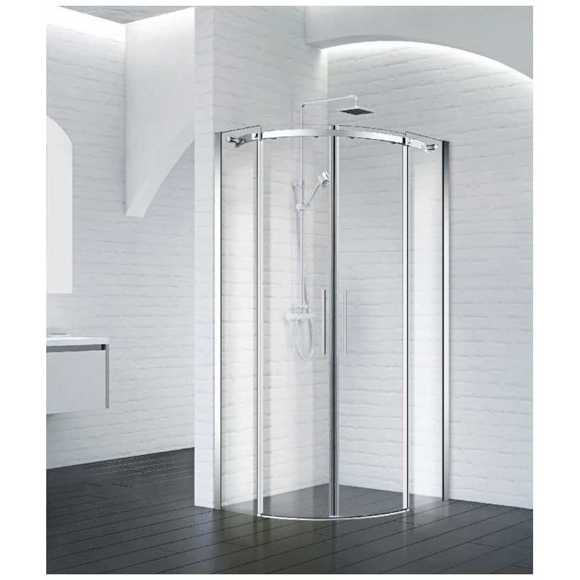 Душевой уголок BelBagno (Бельбагно) ACQUA-R-2-90-C-Cr хром, стекло прозрачное 8 мм (900х1950х900)