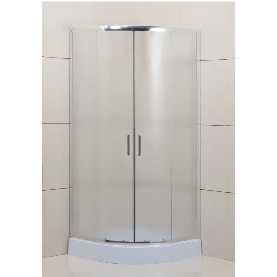 Душевой уголок BelBagno (Бельбагно) UNO-195-R-2-100-P-Cr хром, стекло рифленое 5 мм (1000х1950х1000)