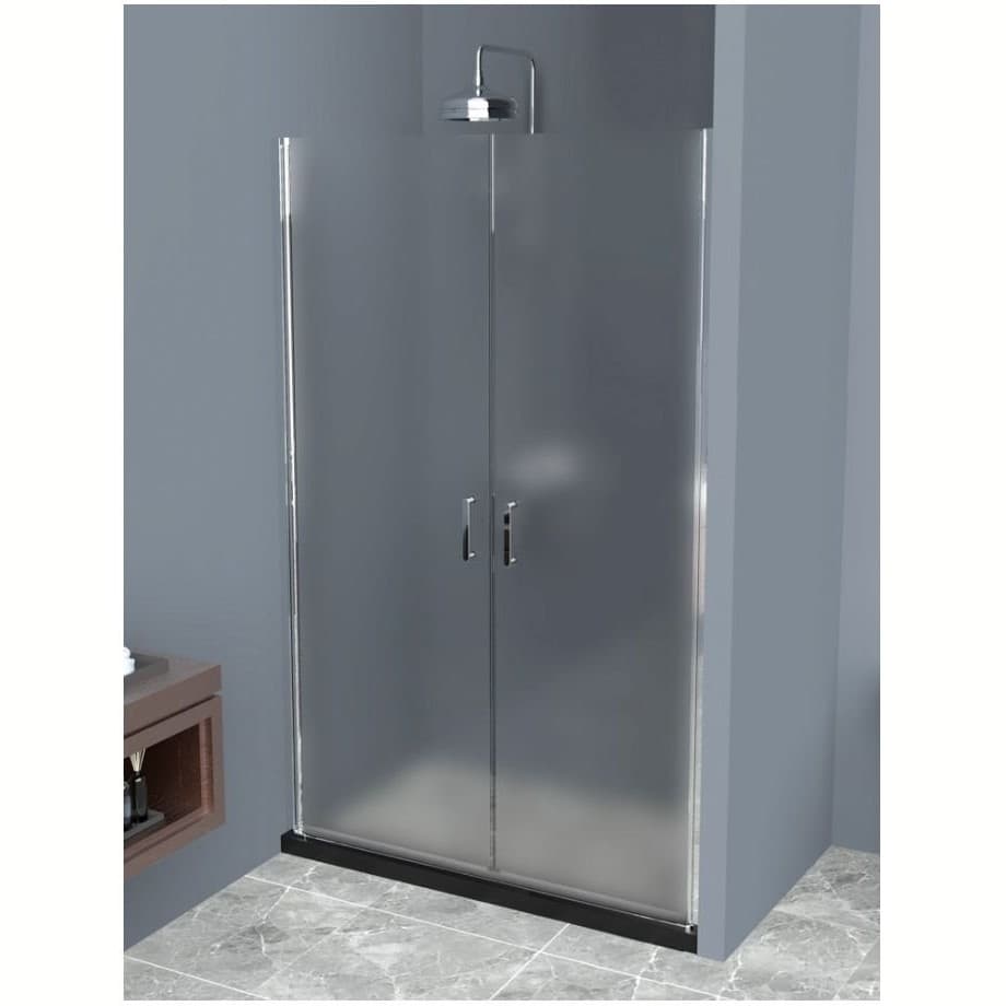 Душевая дверь BelBagno (Бельбагно) UNO-B-2-120-P-Cr хром, стекло рифленое 5 мм (1900х1200)