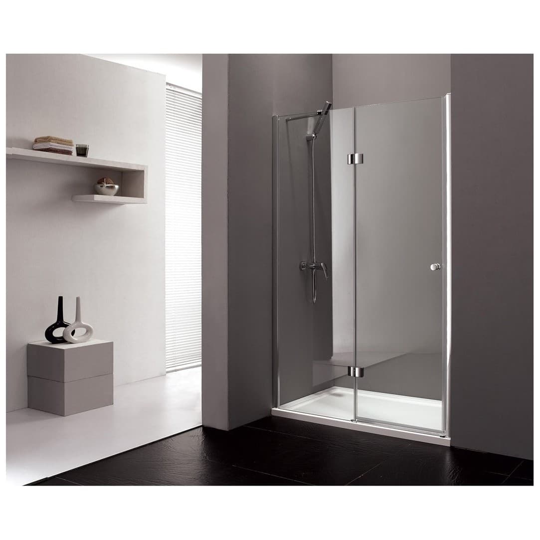 Душевая дверь Cezares (Цезарис) VERONA-W-B-12-120-P-Cr-R цвет профиля хром, стекло матовое 6 мм 195х120 см