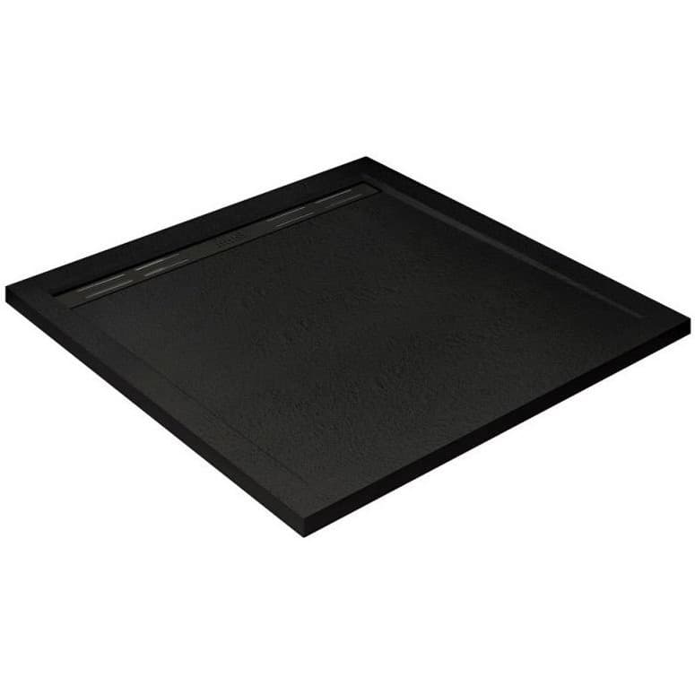 Душевой поддон Cezares (Цезарис) Tray-AS-A-90-30-NERO из искусственного мрамора, цвет черный матовый 90х90х3 см