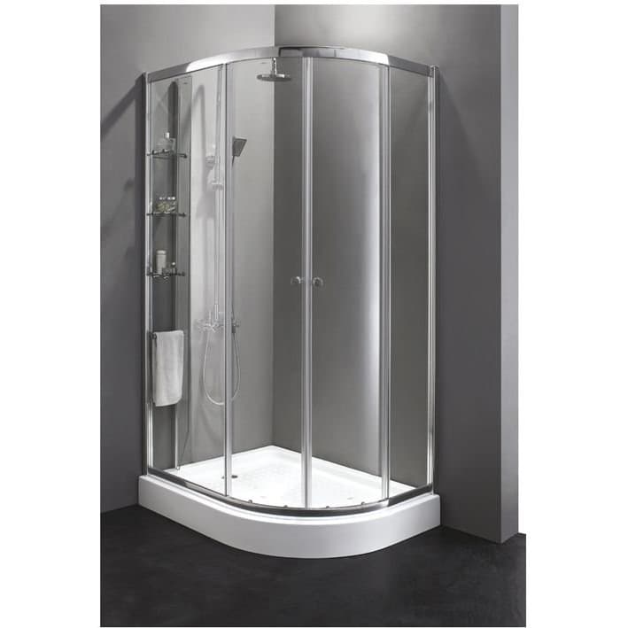 Душевой уголок Cezares (Цезарис) ANIMA-W-RH-2-120/100-C-Cr-L, цвет профиля хром, стекло прозрачное 6 мм 120х200х100 см