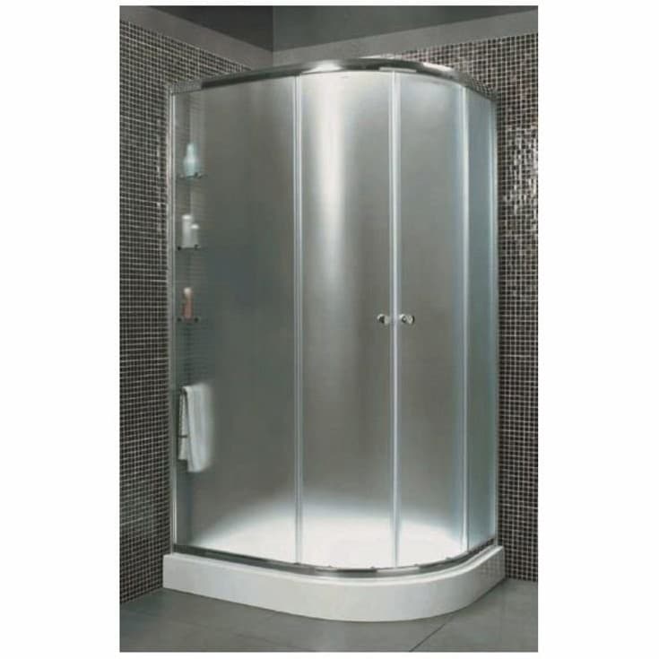 Душевой уголок Cezares (Цезарис) ANIMA-W-RH-2-120/100-P-Cr-R, цвет профиля хром, стекло матовое 6 мм 120х200х100 см