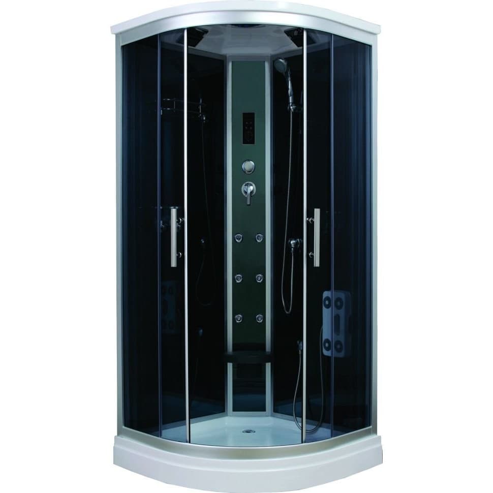 Душевая кабина Timo (Тимо) Standart T-1109 цвет профиля хром, стекло тонированное 5 мм 90х220х90 см