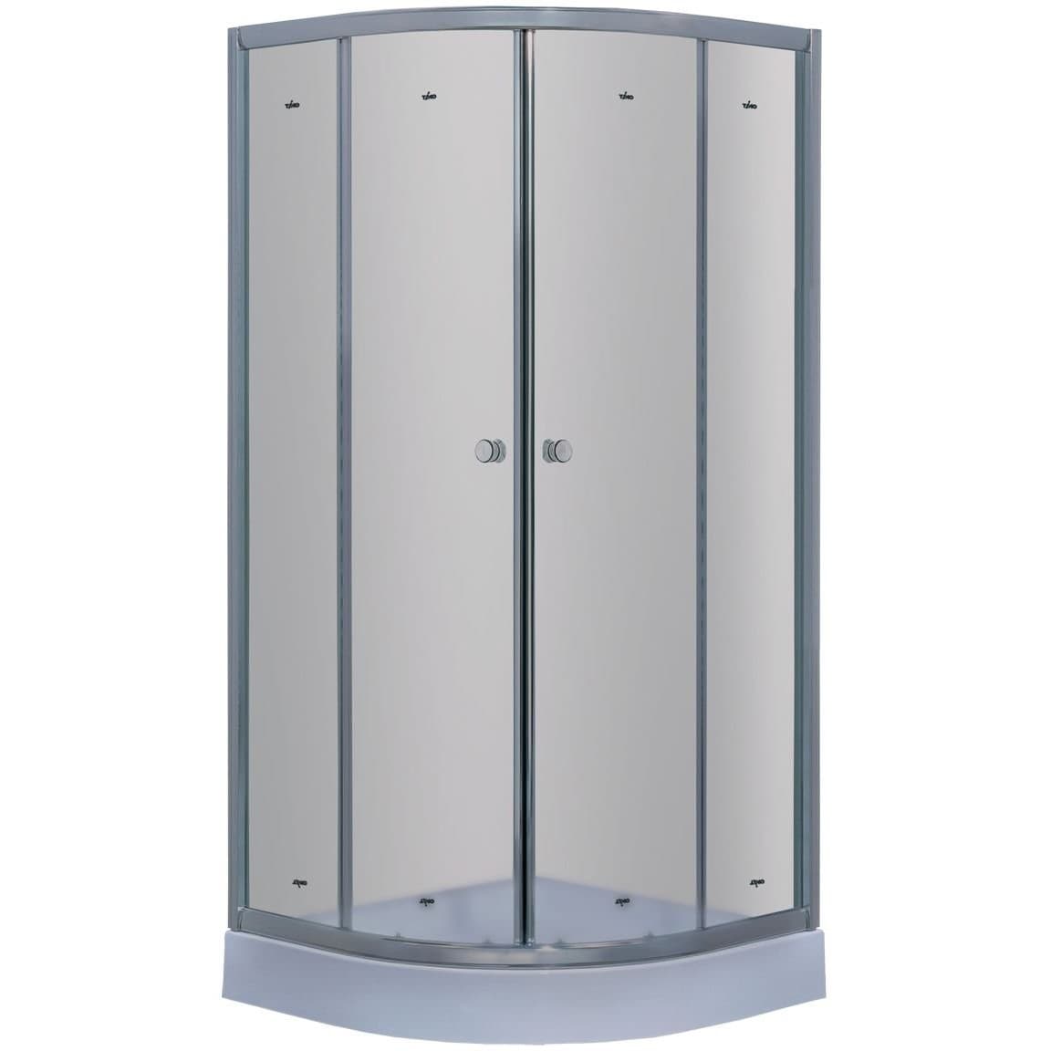 Душевой уголок Timo (Тимо) TL-1101F Fabric Glass цвет профиля хром, стекло матовое 6 мм 100х200х100 см