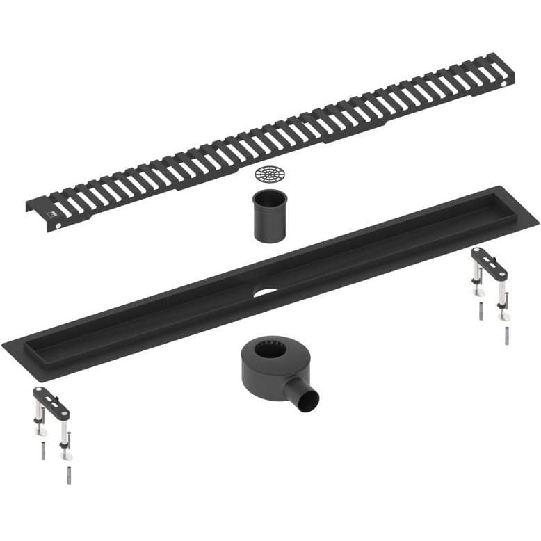 Душевой лоток Timo (Тимо) Drain System 600 DS230106/03 с вставкой lines, Черный