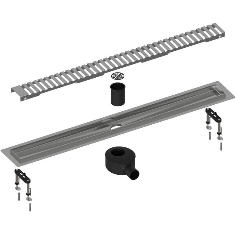Душевой лоток Timo (Тимо) Drain System 700 DS230107/00 с вставкой lines, Хром