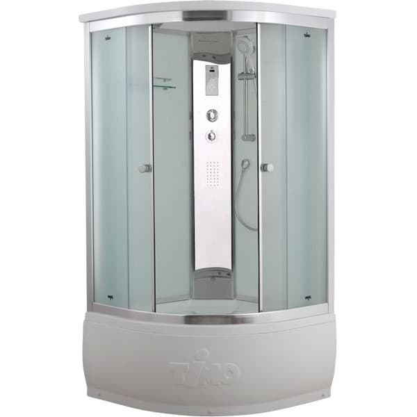 Душевая кабина Timo (Тимо) Comfort T-8890F Fabric Glass цвет профиля хром, стекло матовое 5 мм 90х220х90 см