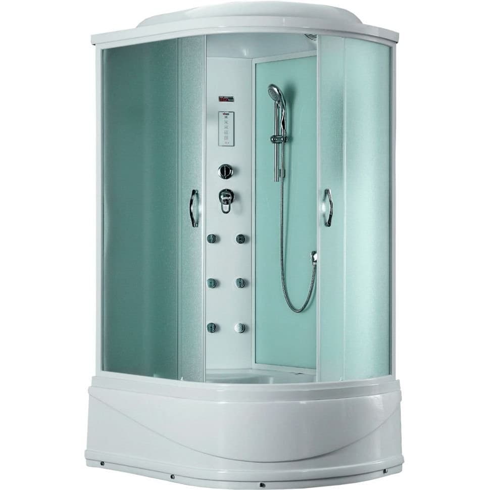 Душевая кабина Timo (Тимо) Eco TE-0720L цвет профиля белый, стекло матовое 4 мм 120х218х80 см