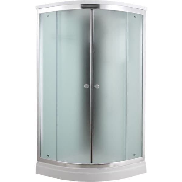 Душевая кабина Timo (Тимо) Comfort T-8809F Fabric Glass цвет профиля хром, стекло матовое 5 мм 90х220х90 см