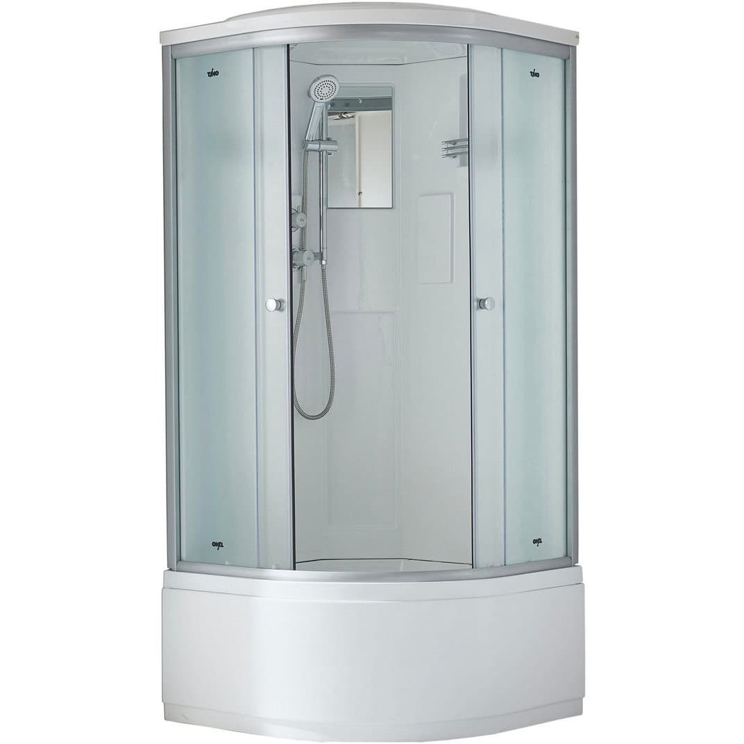 Душевая кабина Timo (Тимо) Standart T-5590 Г/М цвет профиля хром, стекло матовое 5 мм 90х220х90 см