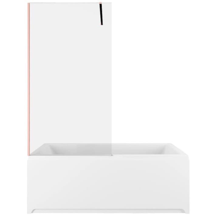 Шторка на ванну Allen Brau Infinity 80x160 см 3.21065.60, стекло прозрачное, профиль медь брашированная