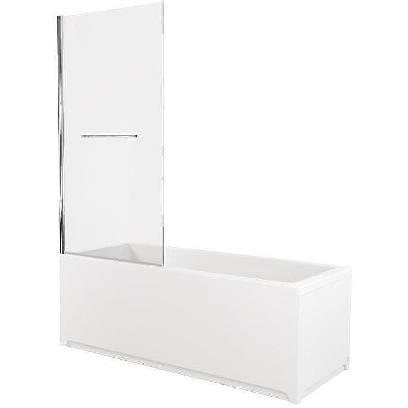 Шторка на ванну Allen Brau Priority 80x150 см 3.31023.00, стекло прозрачное, профиль хром