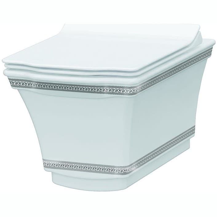 Унитаз Богеме Hermitage Белый 951-CR, Boheme CHROME