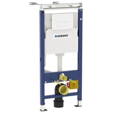 Система инсталляций для унитазов Geberit (Гэберит) Duofix Платтенбау 458.125.11.1 4 в 1 с клавишей Delta 51 (белой)