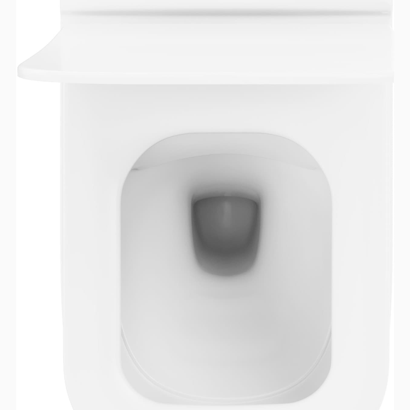 Унитаз подвесной Диво Сочи + Крышка-сиденье VitrA Integra Square 810-003-009 быстросъемная, с микролифтом, Diwo