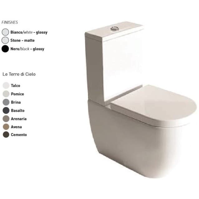 Бачок Cielo Smile Mini бронзовый 340х140х420 мм SMCMC BA