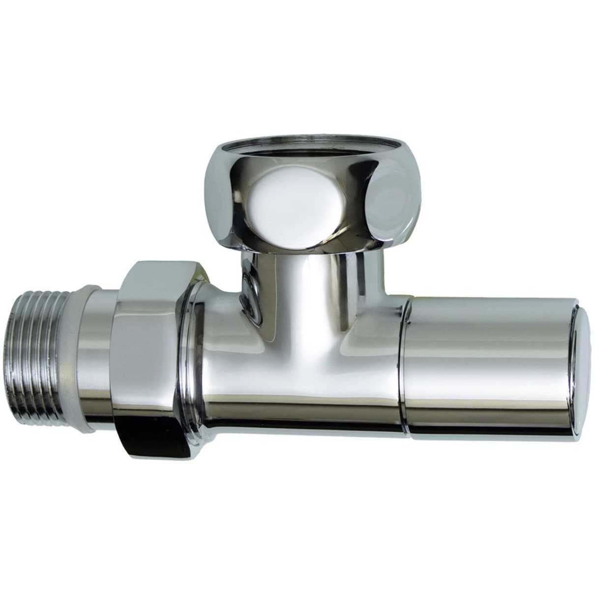 Кран для полотенцесушителя Vieir (Виеир) угловой 3/4″ш х 1″г кругл